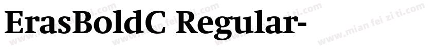 ErasBoldC Regular字体转换